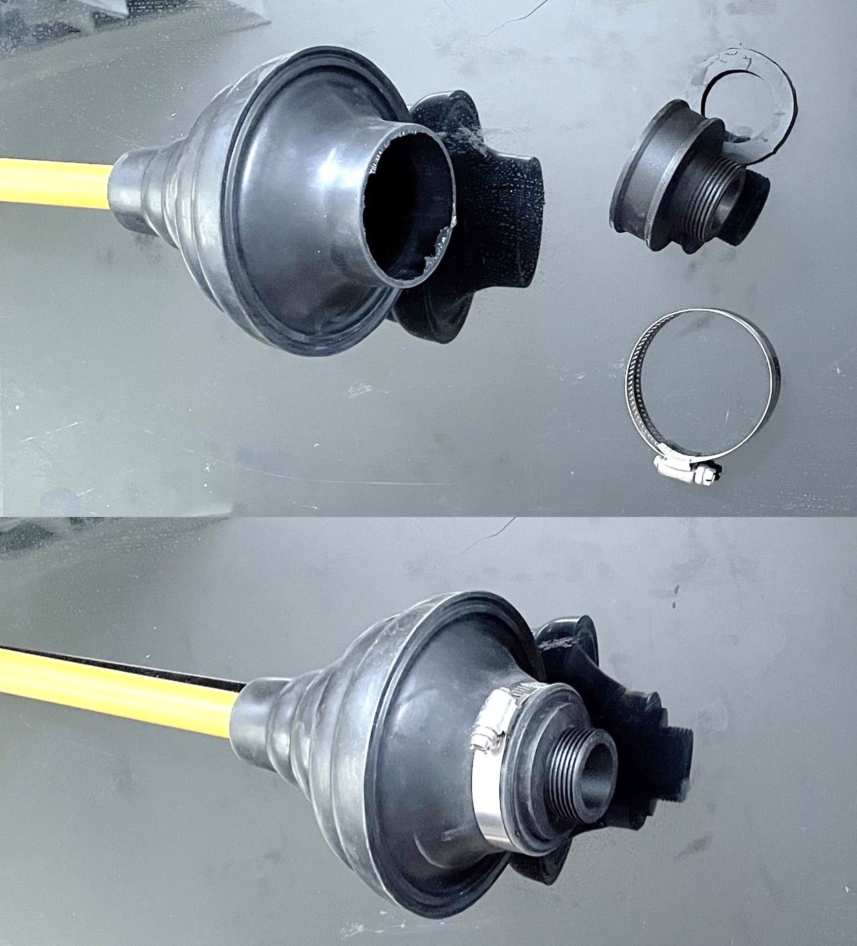 Custom-built Clog Buster. (Photo/ Tom Egan)